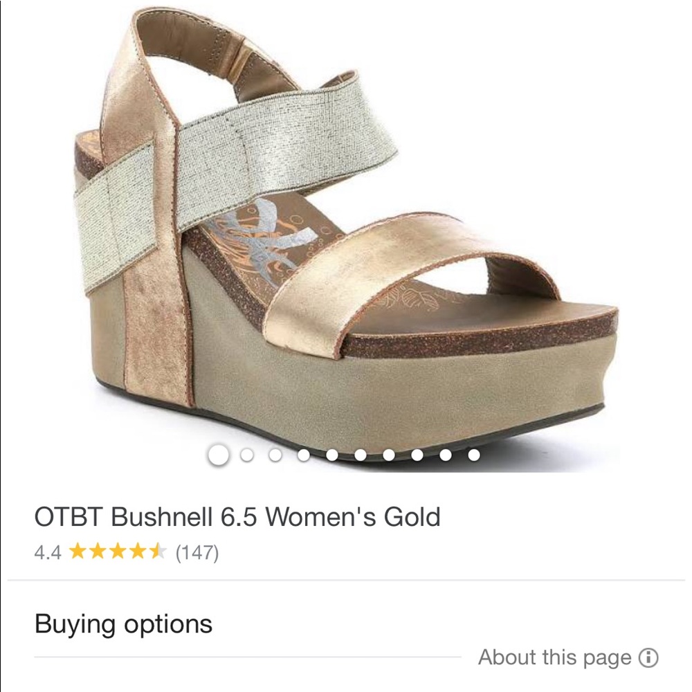 Brand new OBTB metallic platform sandals